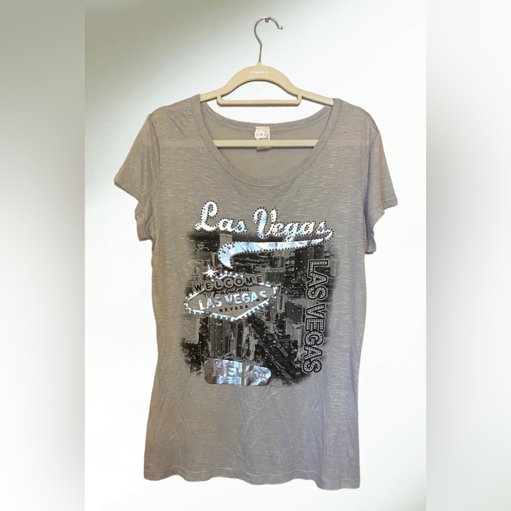 Las Vegas Gray T-Shirt X-Large - Picture 2 of 5